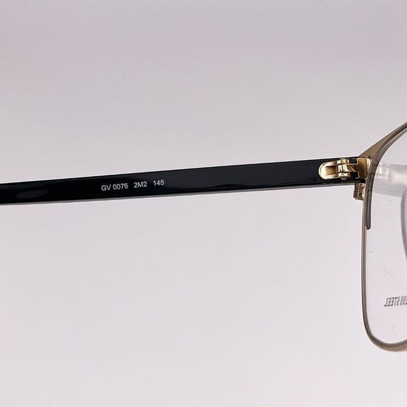 Givenchy Eyeglasses GV0076 2M2 Black Gold Rectangle Metal Women - Picture 8 of 10